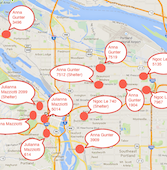 Map of the Poetry In Motion 2014 Poems!