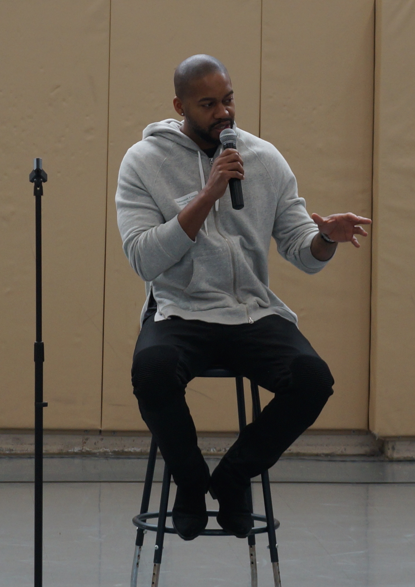 Author speaking