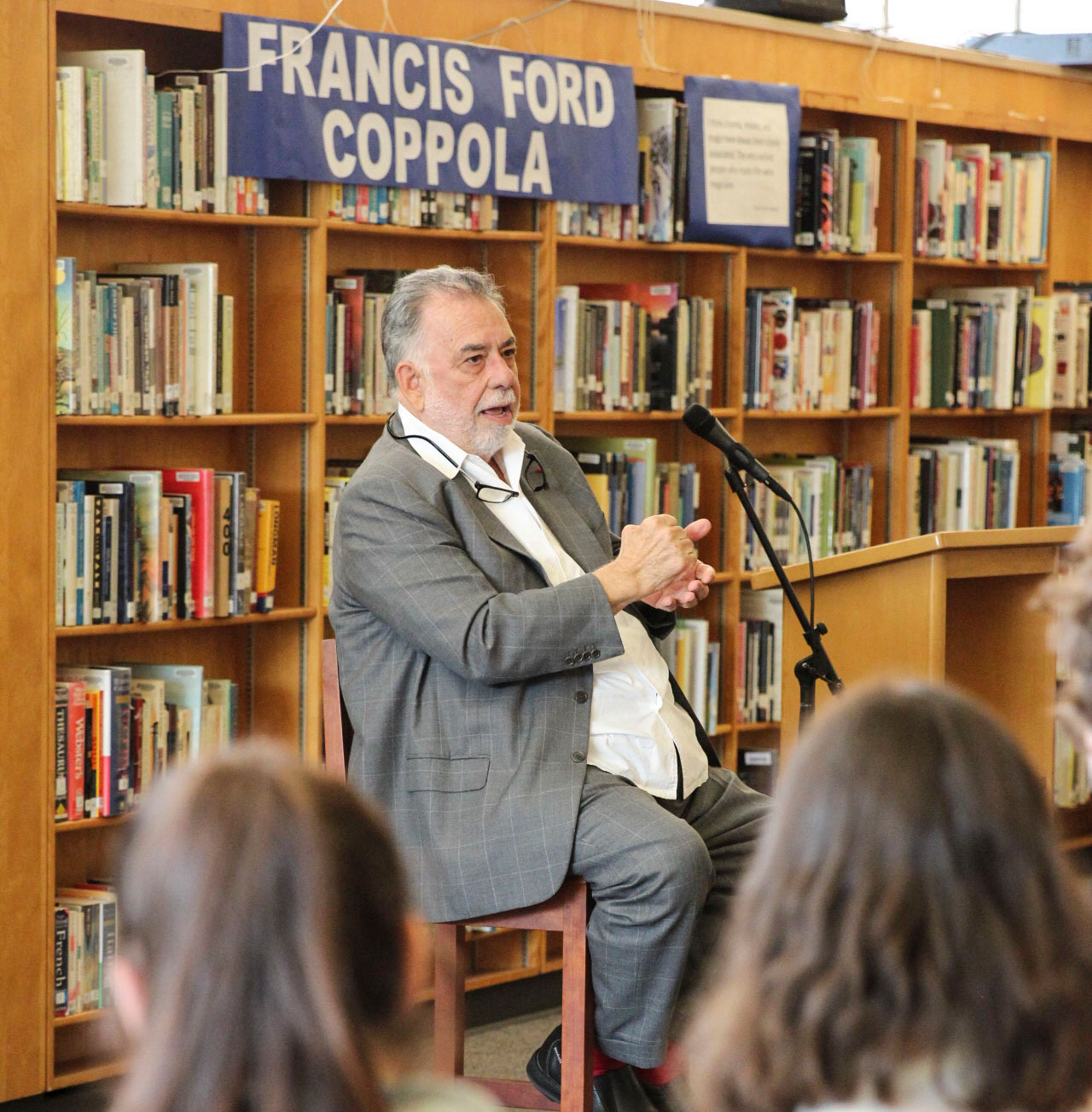 Francis Ford Coppola Visits Grant High School