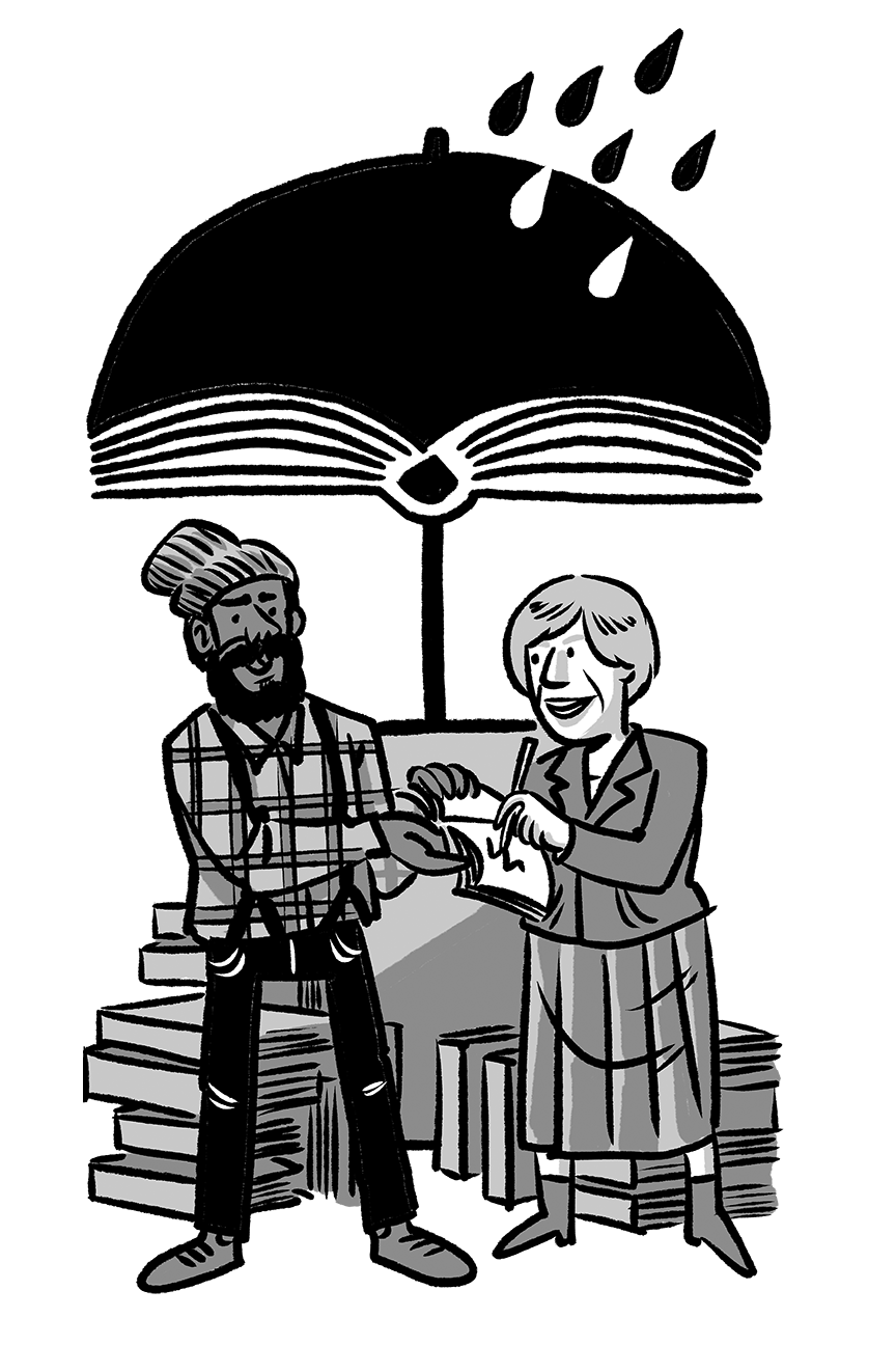 Illustrator Jonathan Hill Captures the Portland Book Festival