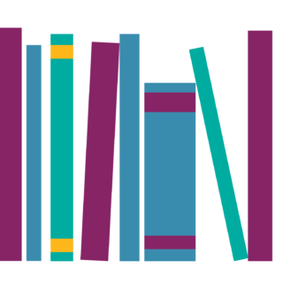 illustrated stack of books