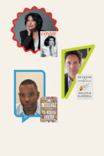 Author headshots and book covers.