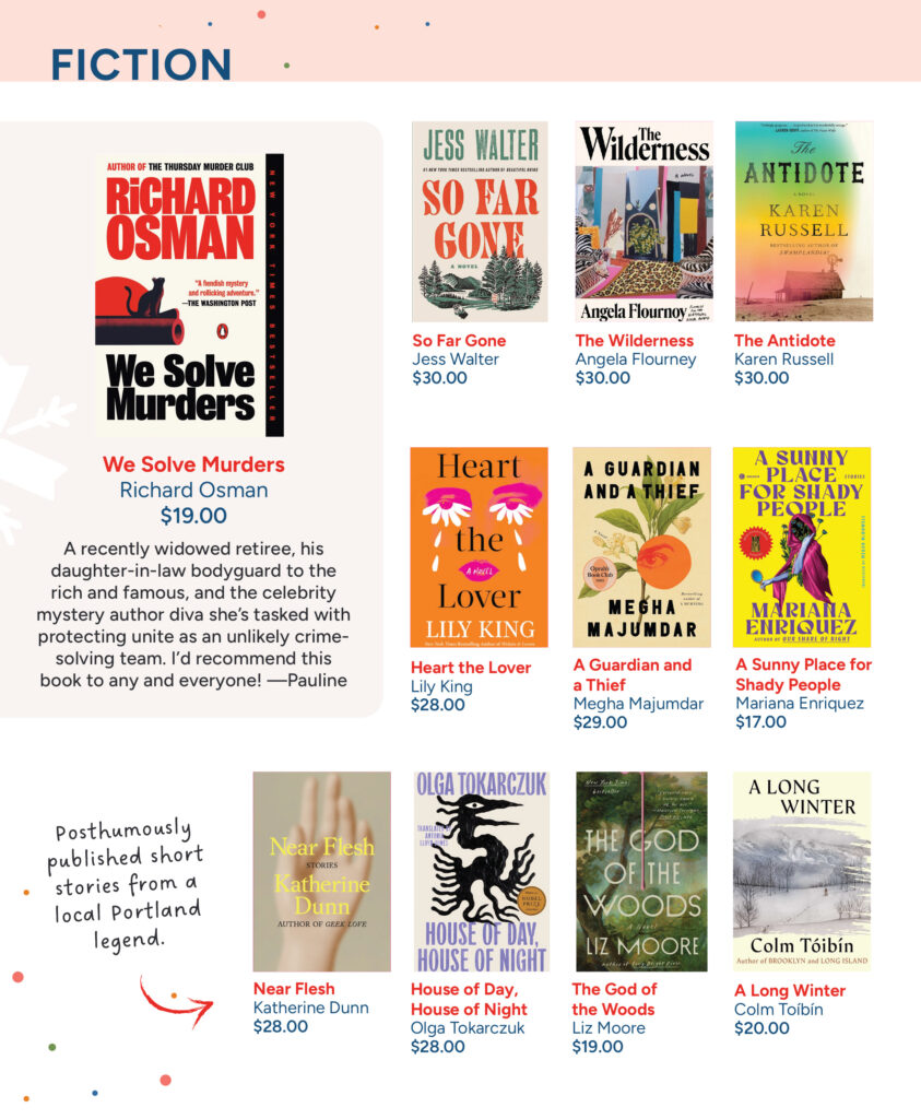 Fiction Recommendations 2025 Holiday Gift Guide