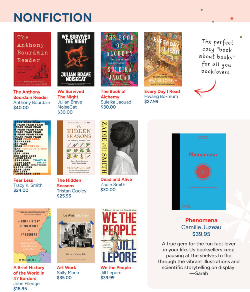 Nonfiction Recommendations 2025 Holiday Gift Guide